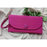 Różowa kopertówka, kopertówka fuksja, kopertówka do ręki