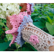 MITENKI KORONKOWE W STYLU WIKTORIAŃSKIM