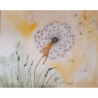 Akwarela Akwarelka Obraz pt: Dmuchawiec