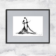 Grafika oprawiona w ramę