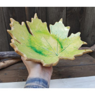 Ceramiczna patera, liść klonu ( c861)