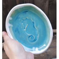 Ceramiczna podstawka konik morski ( c856)