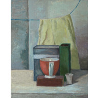 KOMPOZYCJA WALOROWA Z ŻÓŁTĄ DRAPERIĄ