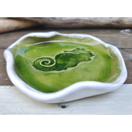 Ceramiczna podstawka konik morski (c855)