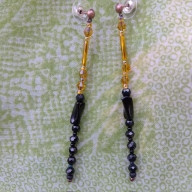 Kolczyki Minimalizm Koralikowe Nitki5