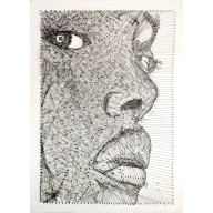String Art Kobieta kubizm z Nici