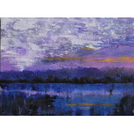 PORANEK, OBRAZ AKRYLOWY NA PŁÓTNIE 70X50X2 CM