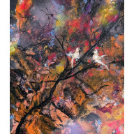 NASZE RANDEZ-VOUS, OBRAZ AKRYLOWY NA PŁÓTNIE, 24X30X1 CM