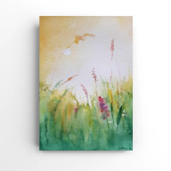 Słoneczna łąka- akwarela formatu A5