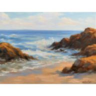 PLAŻA - OLEJ NA PŁÓTNIE