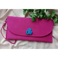 Fuksja turkus kopertówka, kopertówka mocny róż, kopertówka do ręki na wesele imprezę