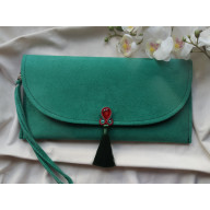 SZMARAGDOWA KOPERTÓWKA, TOREBKA ZIELONA, ZIELONA KOPERTÓWKA, KOPERTÓWKA DO RĘKI