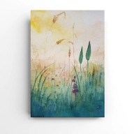 Słoneczna łąka 2- akwarela formatu A5