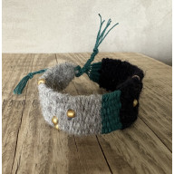 Bransoletka tkana z koralikami