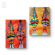 Kompozycja 2 prac pt.Barwy miłości