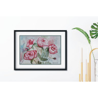 Akwarela Akwarelka Obraz pt: Róże