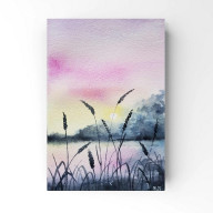 Pejzaż 77- akwarela formatu A5