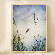 Łąka - akwarela formatu 32/24 cm