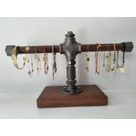 Loftowy stojak na biżuterię – ekspozytor drewno/metal S001_1-W1 Loft