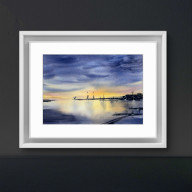 Zachód słońca nad portem