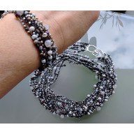 NASZYJNIK BRANSOLETKA BOHO KORALIKI