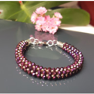 BRANSOLETKA BURGUND SNAKE