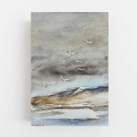 Morze 2 - akwarela formatu 18/12,5 cm