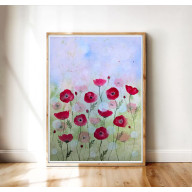 Akwarela 23x31. Łąka