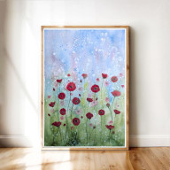 Akwarela 23x31cm. Łąka