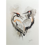 Skrzydła uczuć, Akwarela 24x32 cm