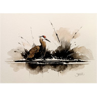 Zaciszny zakątek, Akwarela 24x32 cm