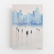 Miasto 1 - akwarela formatu A5