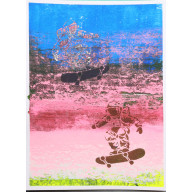 Kosmonauta na różowej drodze mlecznej