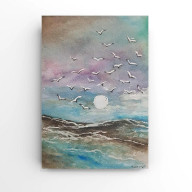 Morze 3- akwarela formatu A5