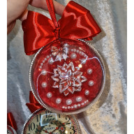 Czerwony zestaw bombki biżuteryjne 2025