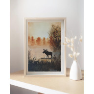 Akwarela Akwarelka Obraz pt: Mglisty Majestat