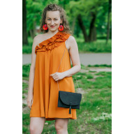 CZARNA KOPERTÓWKA, CZARNA TOREBKA Z ŁAŃCUSZKIEM, CZARNA KOPERTÓWKA NA RAMIĘ