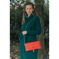 CZERWONA KOPERTÓWKA, CZERWONA TOREBKA Z ŁAŃCUSZKIEM, CZERWONA KOPERTÓWKA NA RAMIĘ