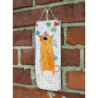 Deseczka z sentencją - Nie bój się mierzyć wysoko i chwytać marzenia