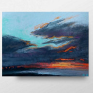 WIECZÓR - RYSUNEK PASTELAMI