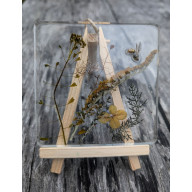 Łąka zatopiona w żywicy - dekor