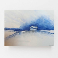 Pejzaż- akwarela formatu 18/24 cm