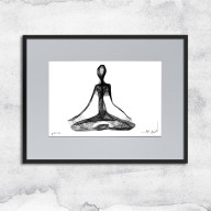 Oprawiona grafika JOGA - nr 149