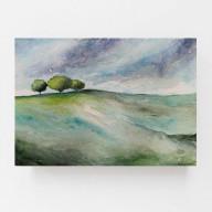 PEJZAŻ 2- AKWARELA FORMATU A5