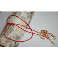 NASZYJNIK Z FASETOWANYCH KORALIKÓW JADEITU