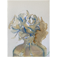 Cafe nostalgia- akwarela w oprawie