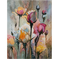 RÓŻANE MARZENIA, AKWARELA 24X32 CM