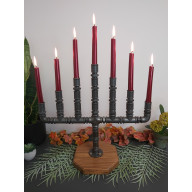 ŚWIECZNIK LOFTOWY 7-PUNKTOWY F007_1-W1 DEKORACJA STOŁU I WNĘTRZA W STYLU LOFT