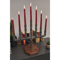 ŚWIECZNIK LOFTOWY 7-PUNKTOWY F007_1-W2 DEKORACJA STOŁU I WNĘTRZA W STYLU LOFT