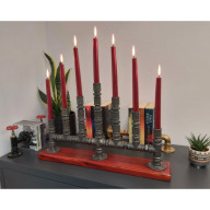 ŚWIECZNIK LOFTOWY 7-PUNKTOWY F007_2-W2 DEKORACJA STOŁU I WNĘTRZA W STYLU LOFT